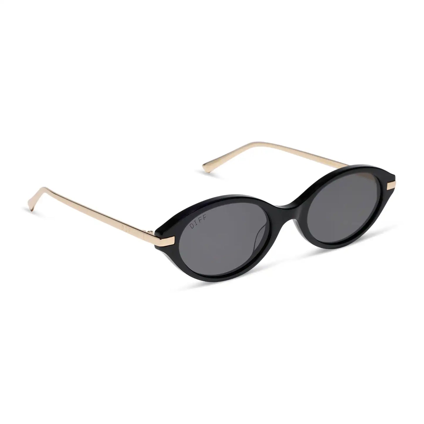 CLAUDINE - BLACK + GREY + POLARIZED + SUNGLASSES