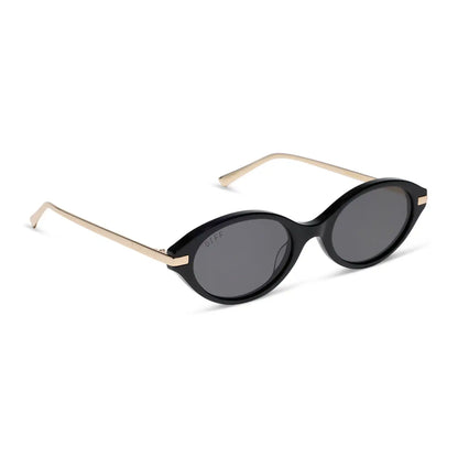 CLAUDINE - BLACK + GREY + POLARIZED + SUNGLASSES