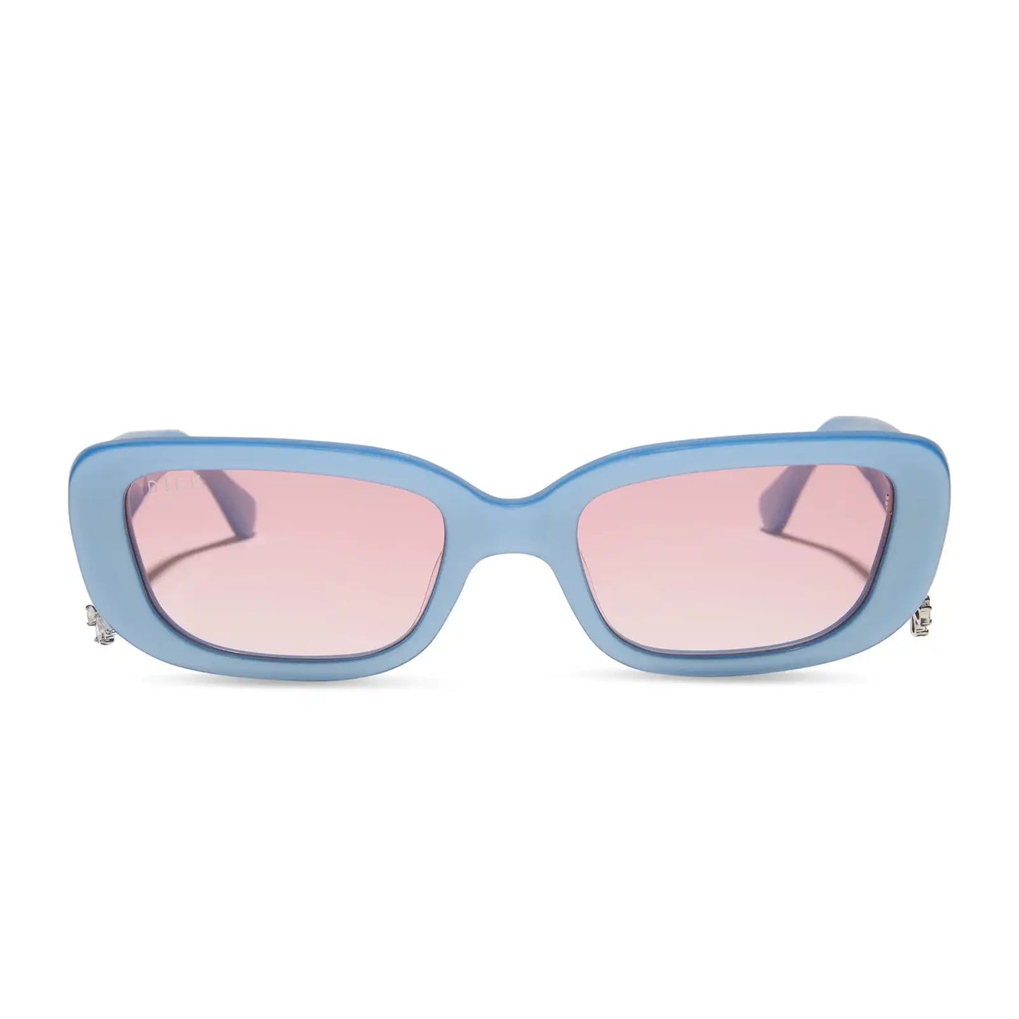 CHER - LIGHT BLUE + PINK GRADIENT SUNGLASSES