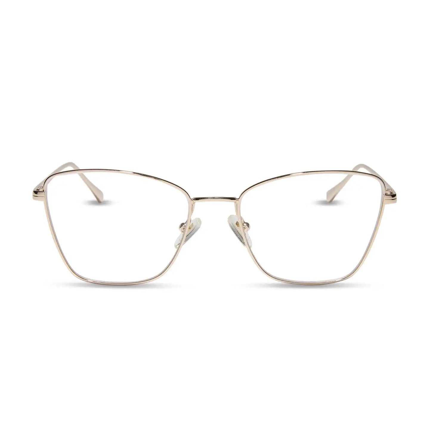 CONNIE - GOLD + BLUE LIGHT GLASSES