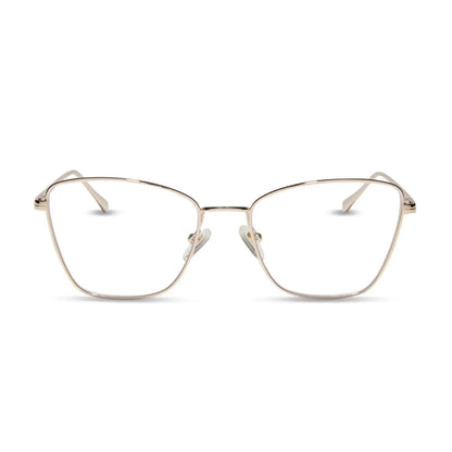 CONNIE - GOLD + BLUE LIGHT GLASSES