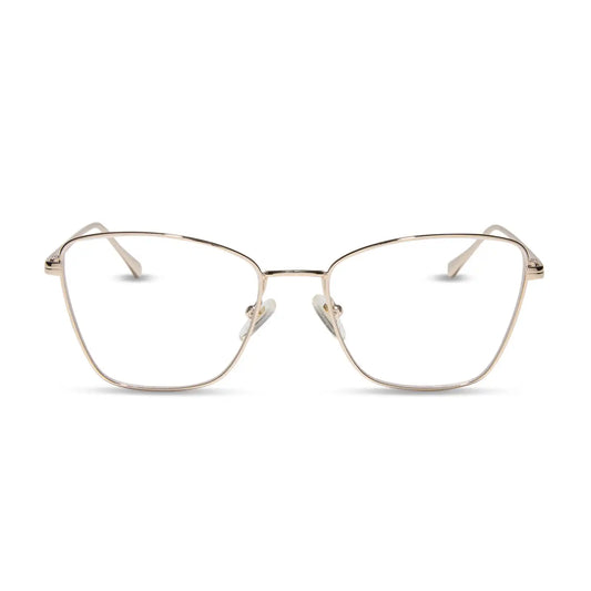 CONNIE - GOLD + GLASSES