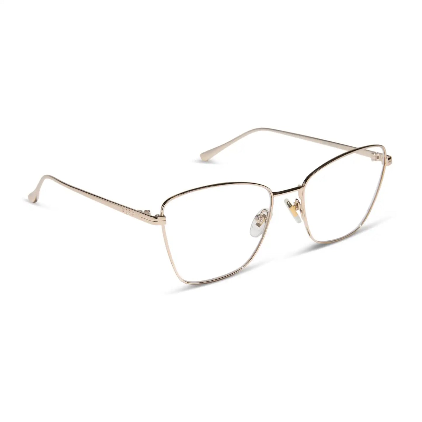 CONNIE - GOLD + BLUE LIGHT GLASSES