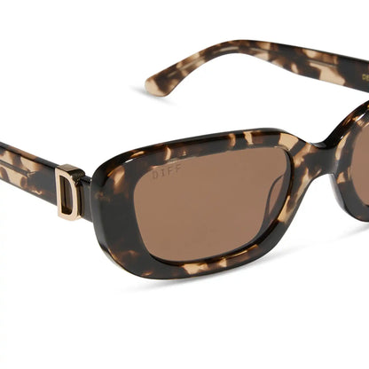 DAPHNE - ESPRESSO TORTOISE + METAL + BROWN + POLARIZED SUNGLASSES