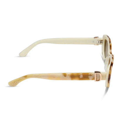DAPHNE - GILDED TORTOISE + COURTSIDE IVORY + BROWN + POLARIZED SUNGLASSES