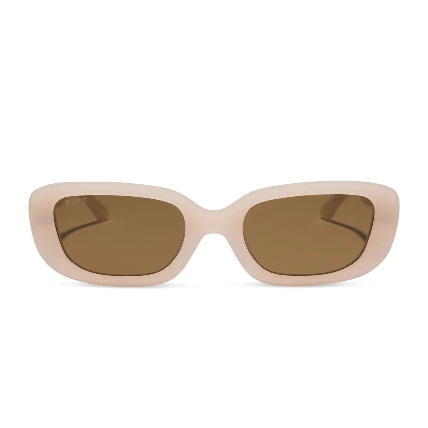 DAPHNE II - MILKY BLUSH + BROWN + POLARIZED SUNGLASSES