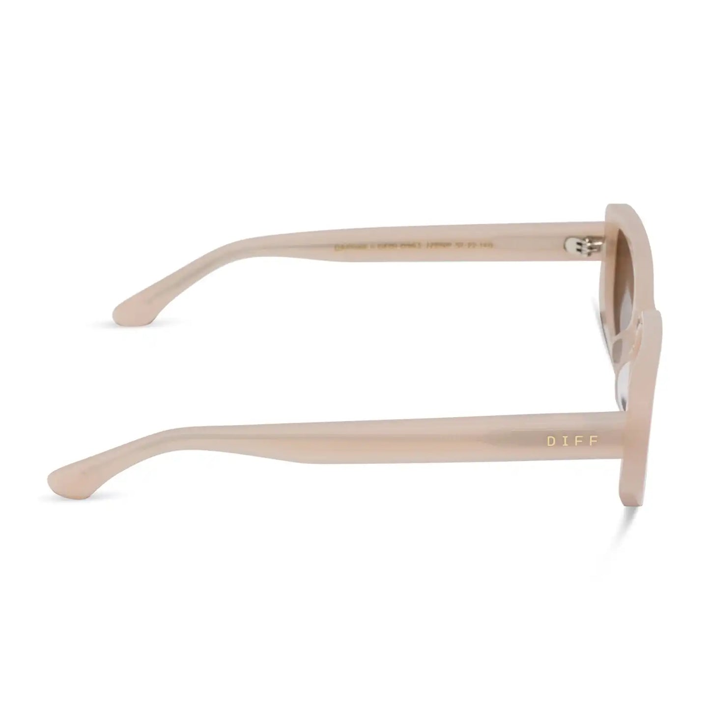 DAPHNE II - MILKY BLUSH + BROWN + POLARIZED SUNGLASSES