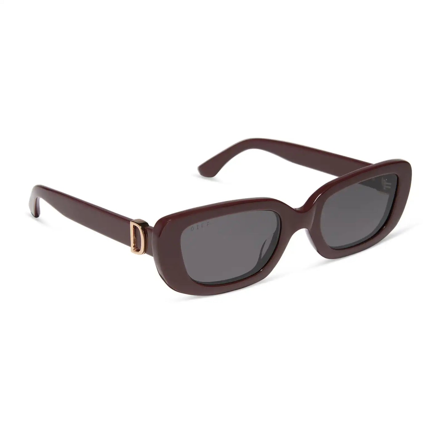 DAPHNE - RUGBY RED + GREY + POLARIZED SUNGLASSES