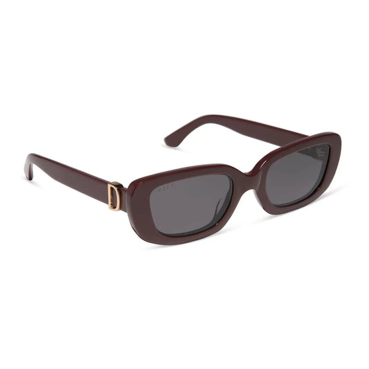 DAPHNE - RUGBY RED + GREY + POLARIZED SUNGLASSES