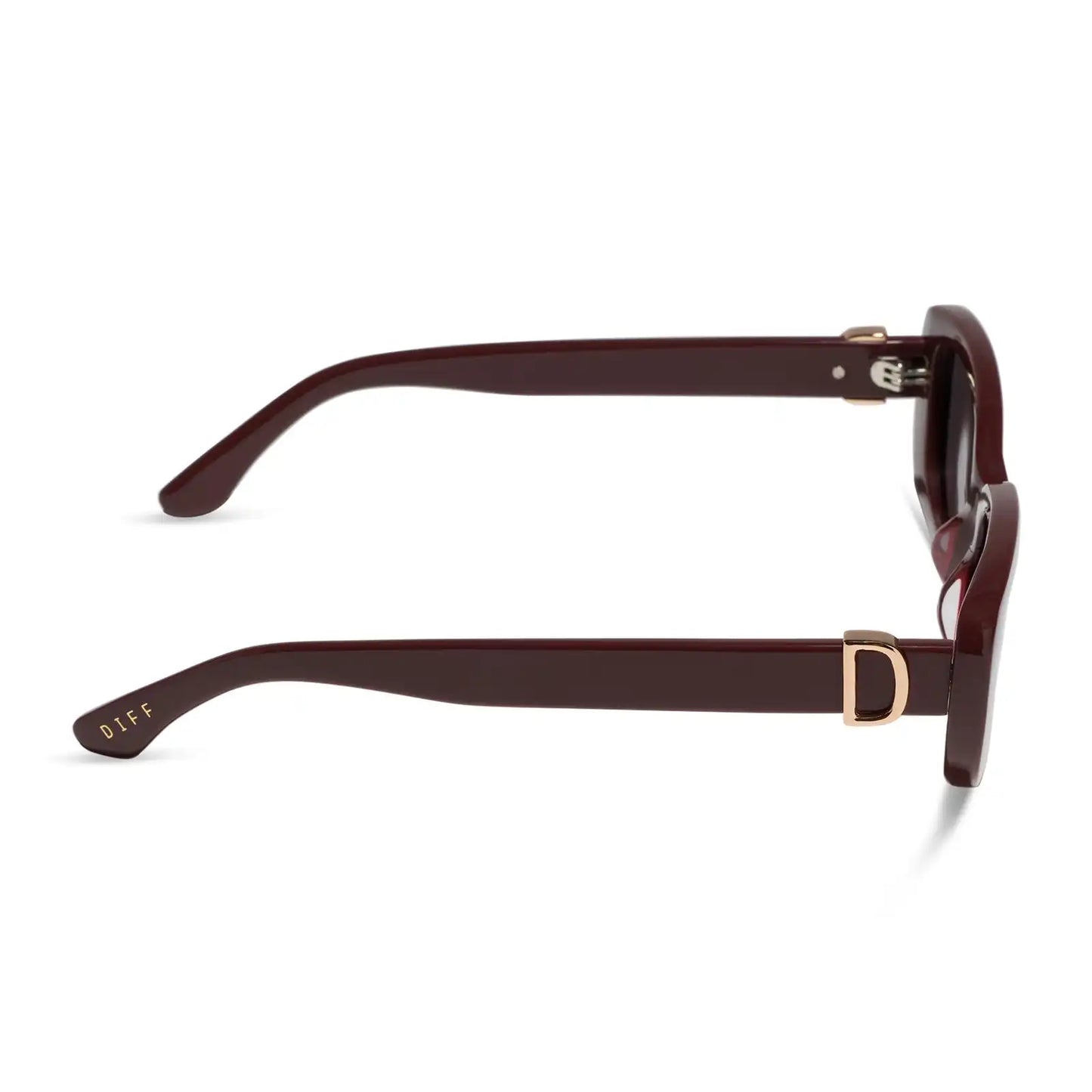 DAPHNE - RUGBY RED + GREY + POLARIZED SUNGLASSES