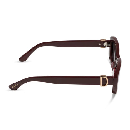 DAPHNE - RUGBY RED + GREY + POLARIZED SUNGLASSES