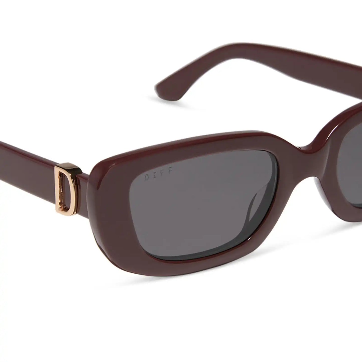 DAPHNE - RUGBY RED + GREY + POLARIZED SUNGLASSES