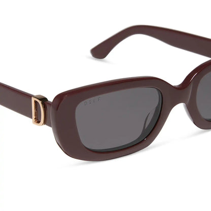 DAPHNE - RUGBY RED + GREY + POLARIZED SUNGLASSES