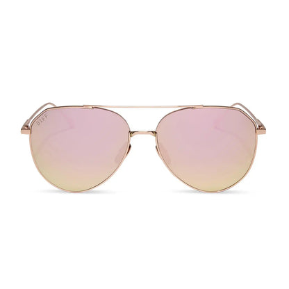 DASH - ROSE GOLD + CHERRY BLOSSOM MIRROR + POLARIZED SUNGLASSES