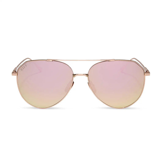 DASH - ROSE GOLD + CHERRY BLOSSOM MIRROR + POLARIZED SUNGLASSES