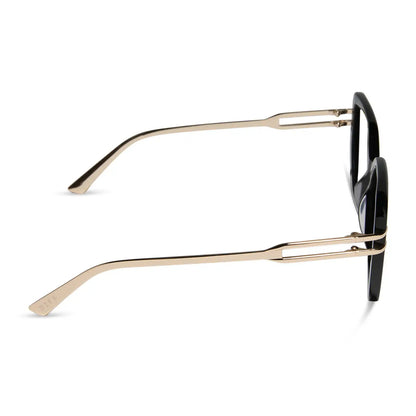 DASHA - BLACK + GOLD + GLASSES
