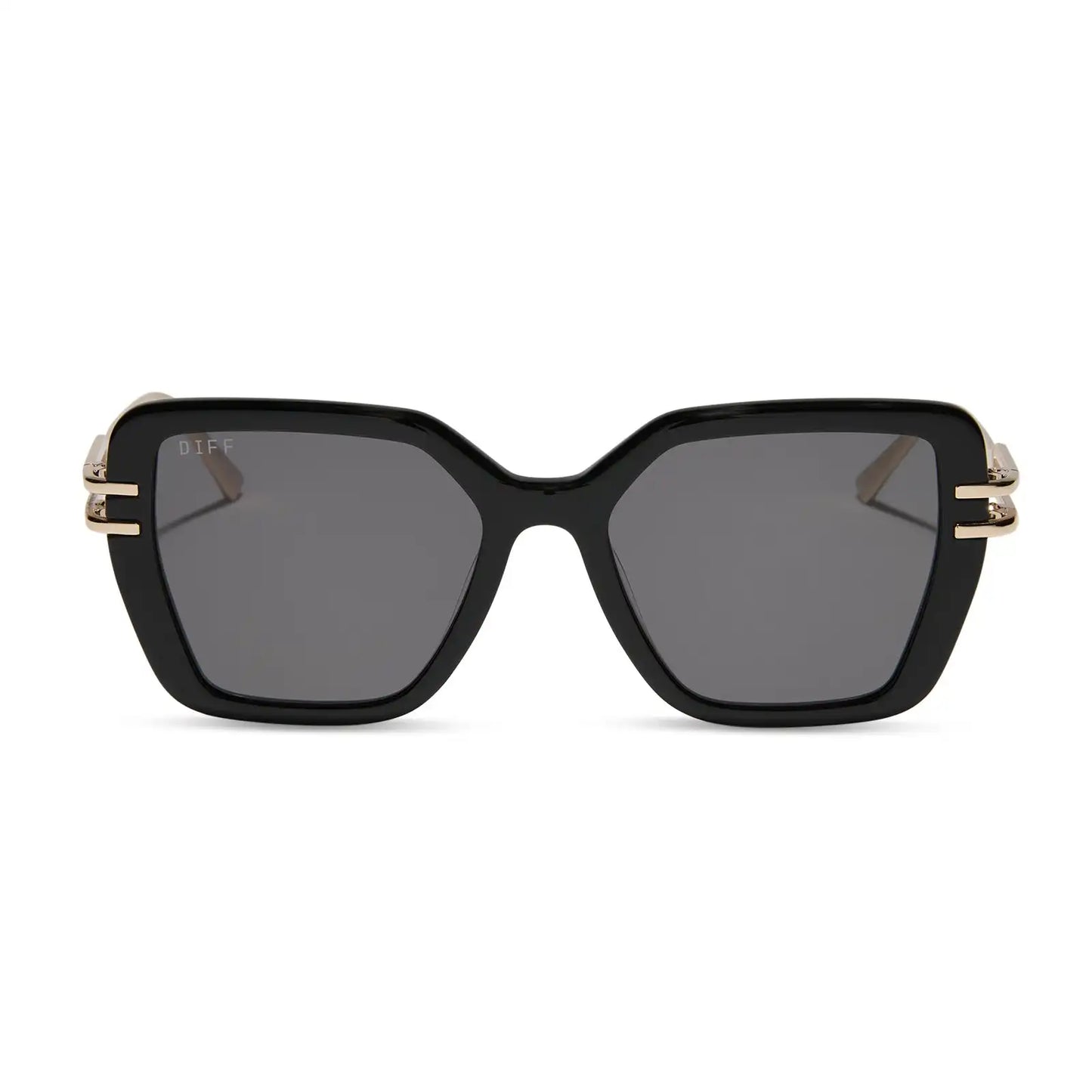 DASHA - BLACK + GREY SUNGLASSES