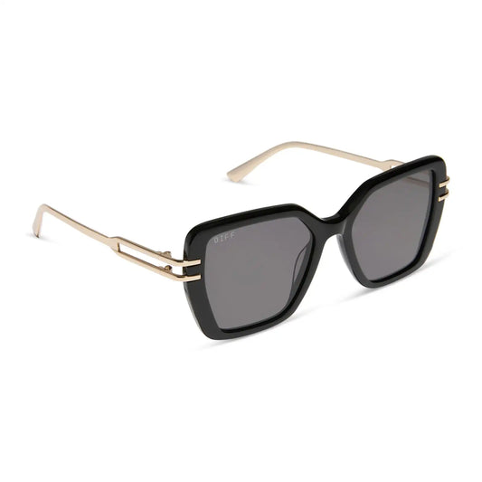 DASHA - BLACK + GREY SUNGLASSES