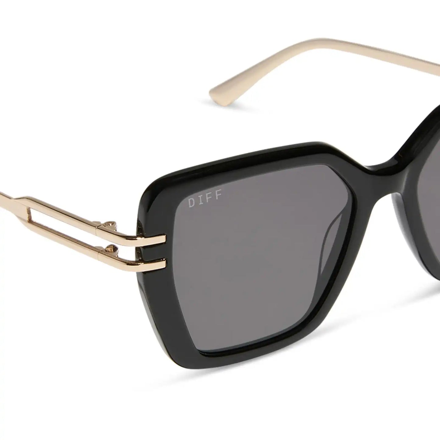 DASHA - BLACK + GREY SUNGLASSES