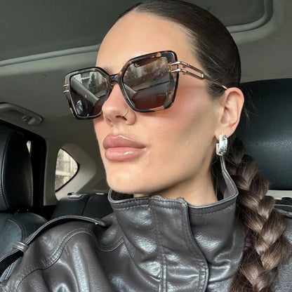 DASHA - ESPRESSO TORTOISE + GOLD + BROWN + POLARIZED SUNGLASSES