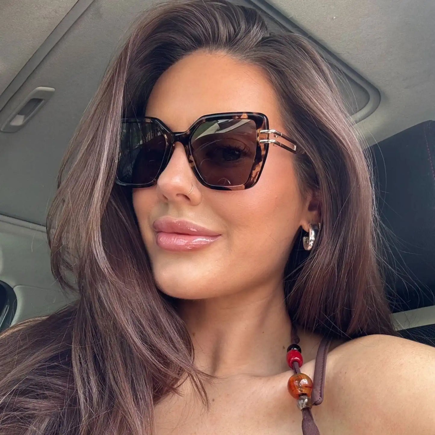 DASHA - ESPRESSO TORTOISE + GOLD + BROWN + POLARIZED SUNGLASSES