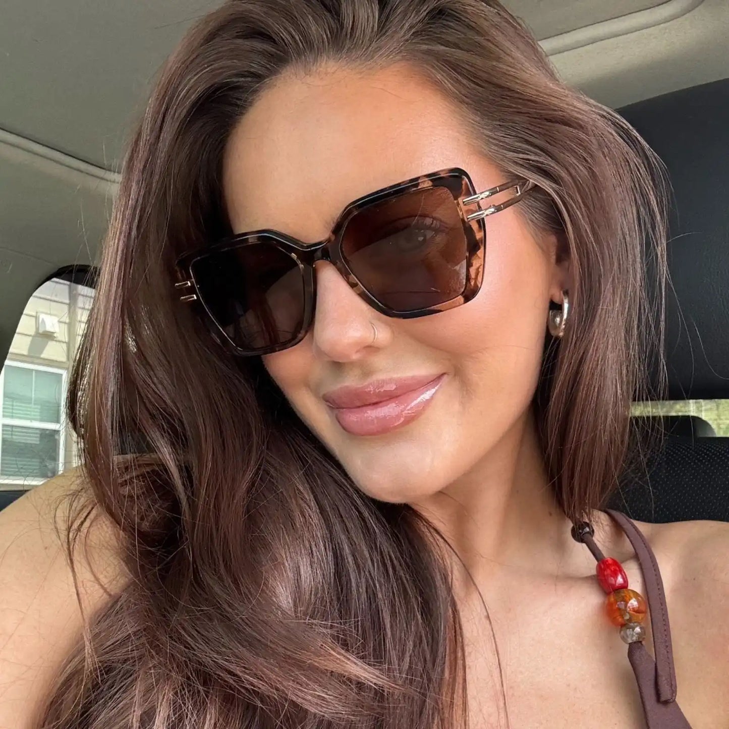 DASHA - ESPRESSO TORTOISE + GOLD + BROWN + POLARIZED SUNGLASSES