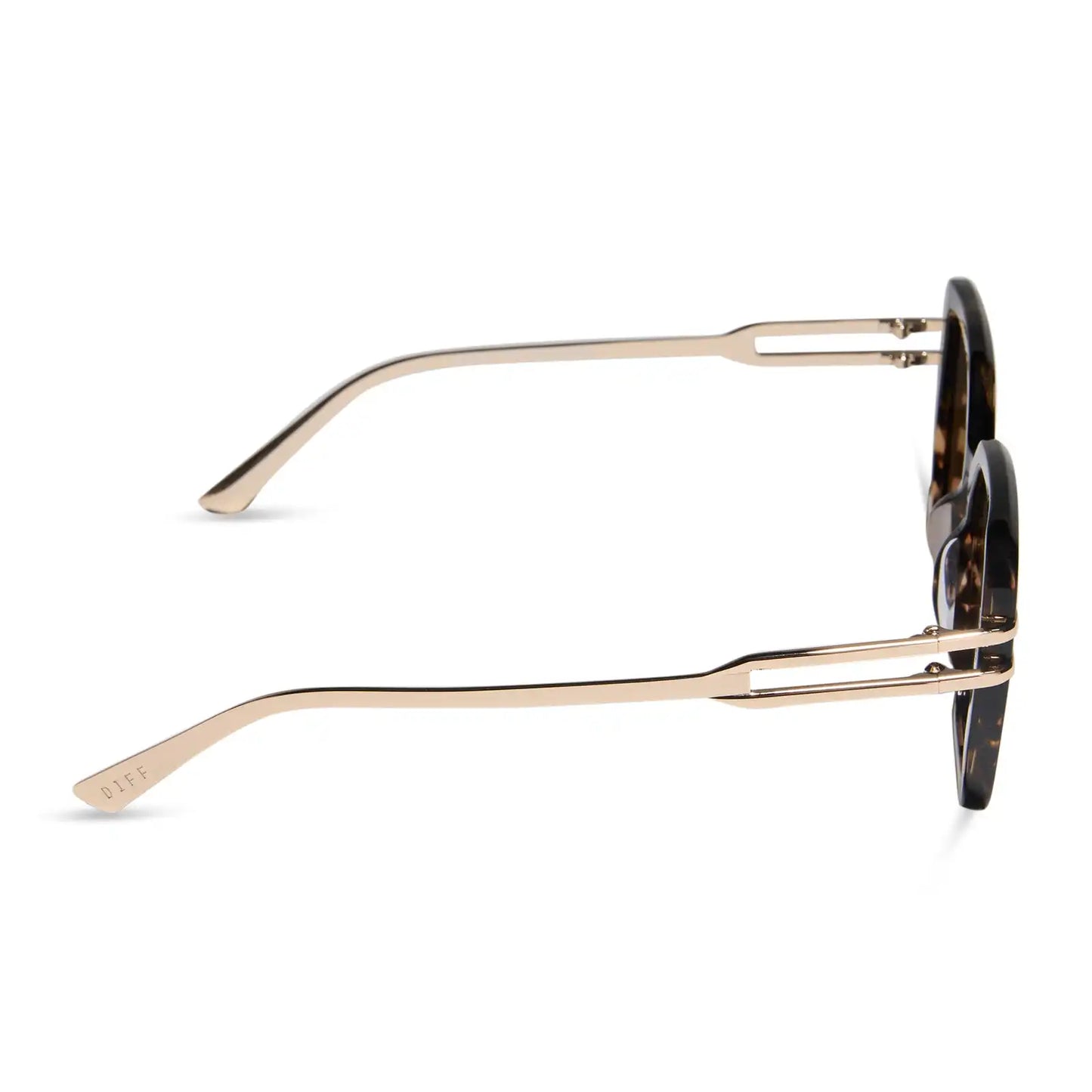DASHA - ESPRESSO TORTOISE + GOLD + BROWN + POLARIZED SUNGLASSES