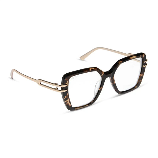 DASHA - ESPRESSO TORTOISE + GOLD + GLASSES