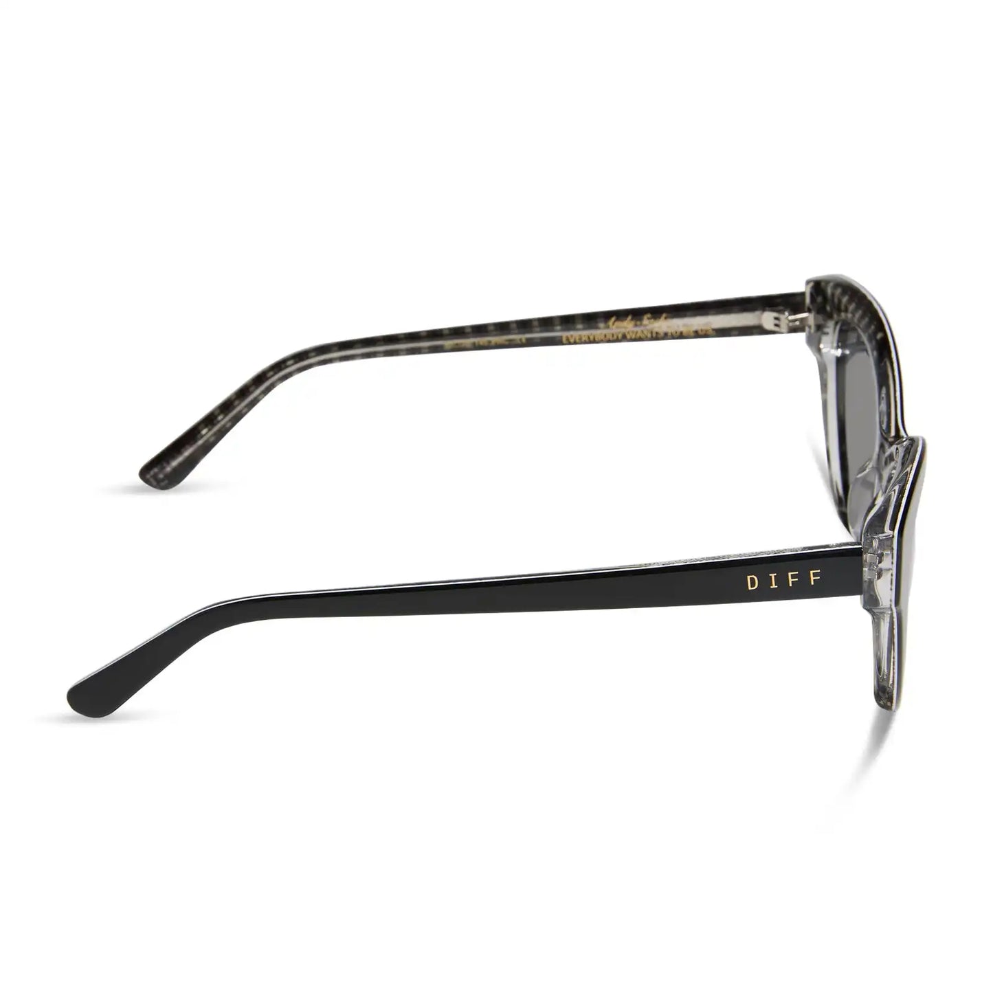 ANDY - BLACK + GREY + POLARIZED SUNGLASSES