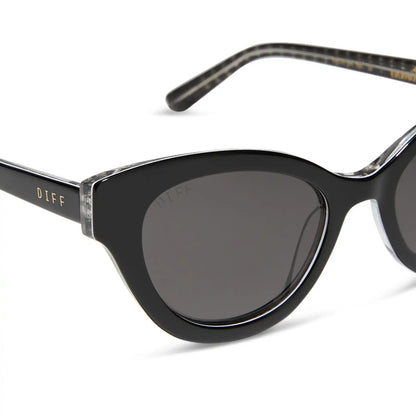 ANDY - BLACK + GREY + POLARIZED SUNGLASSES