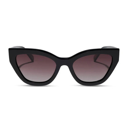 EMILY - BLACK + BROWN GRADIENT + POLARIZED SUNGLASSES