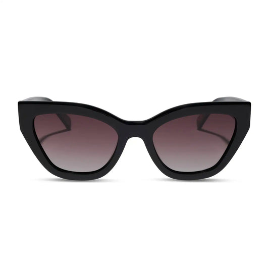 EMILY - BLACK + BROWN GRADIENT + POLARIZED SUNGLASSES