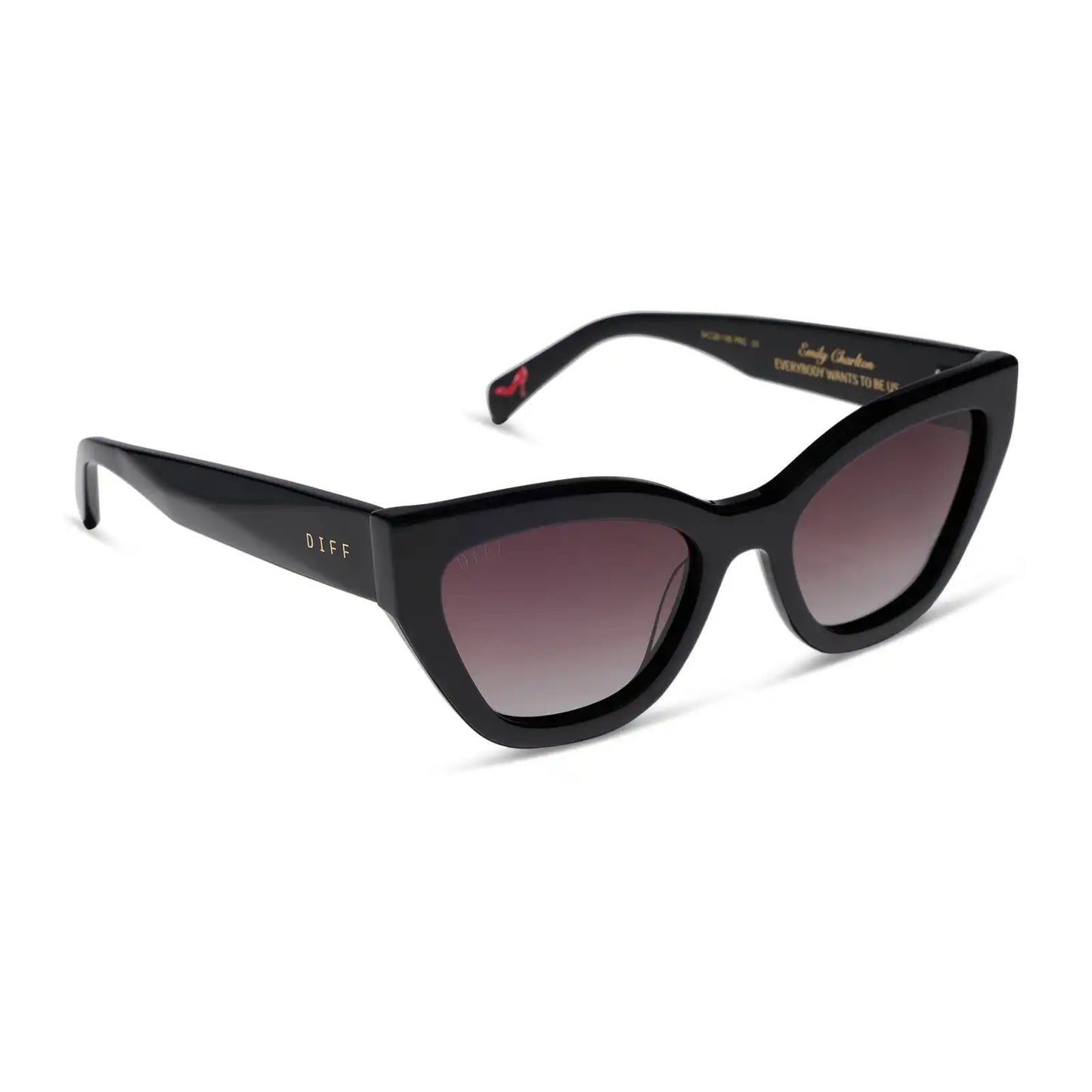 EMILY - BLACK + BROWN GRADIENT + POLARIZED SUNGLASSES