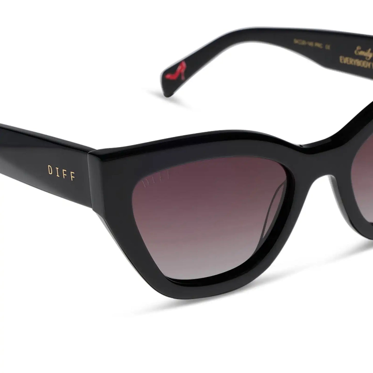 EMILY - BLACK + BROWN GRADIENT + POLARIZED SUNGLASSES