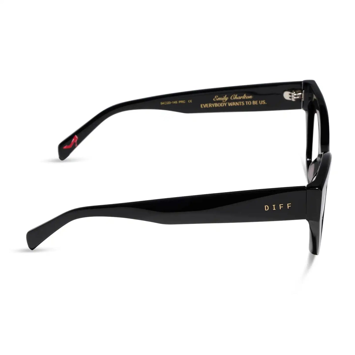 EMILY - BLACK + GLASSES