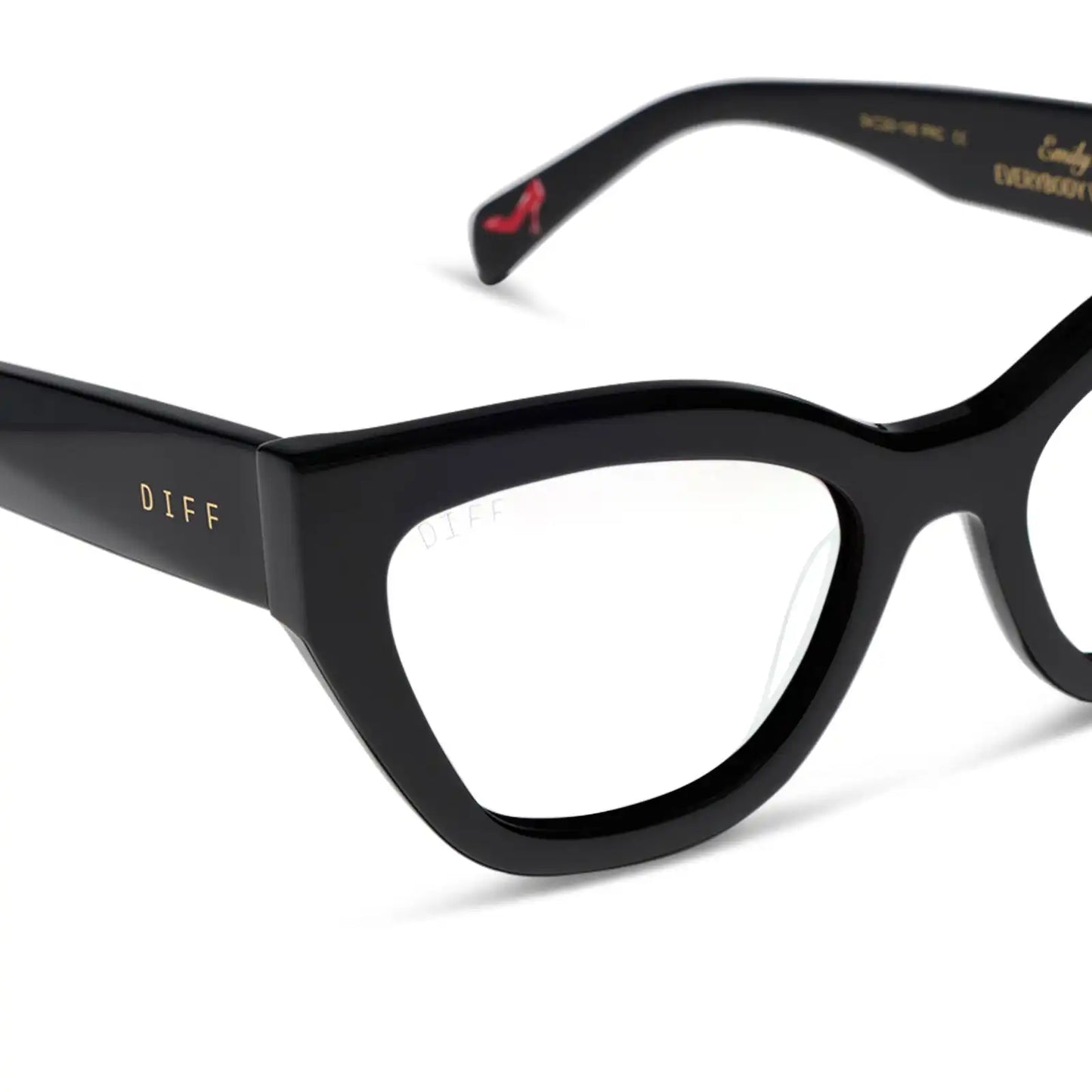 EMILY - BLACK + GLASSES