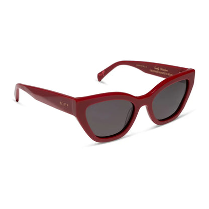 EMILY - RED + GREY + POLARIZED SUNGLASSES