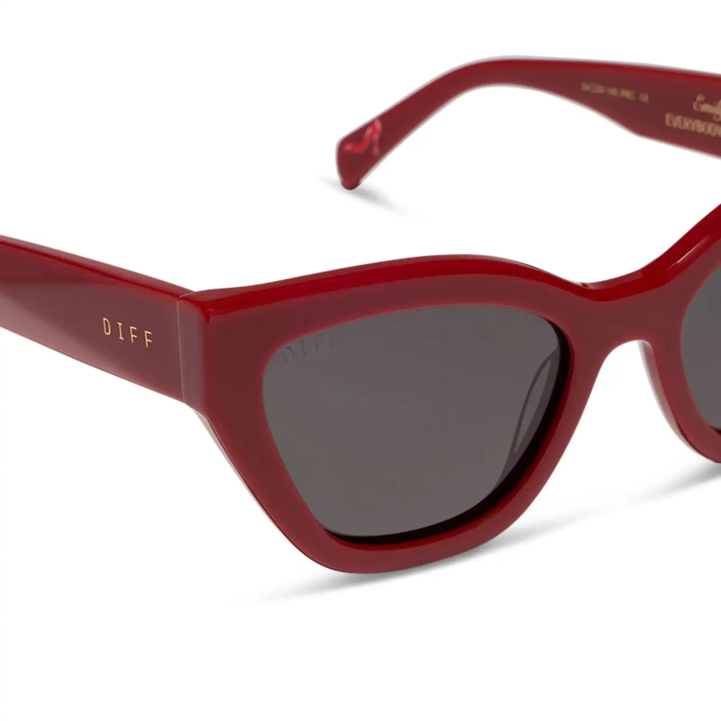 EMILY - RED + GREY + POLARIZED SUNGLASSES