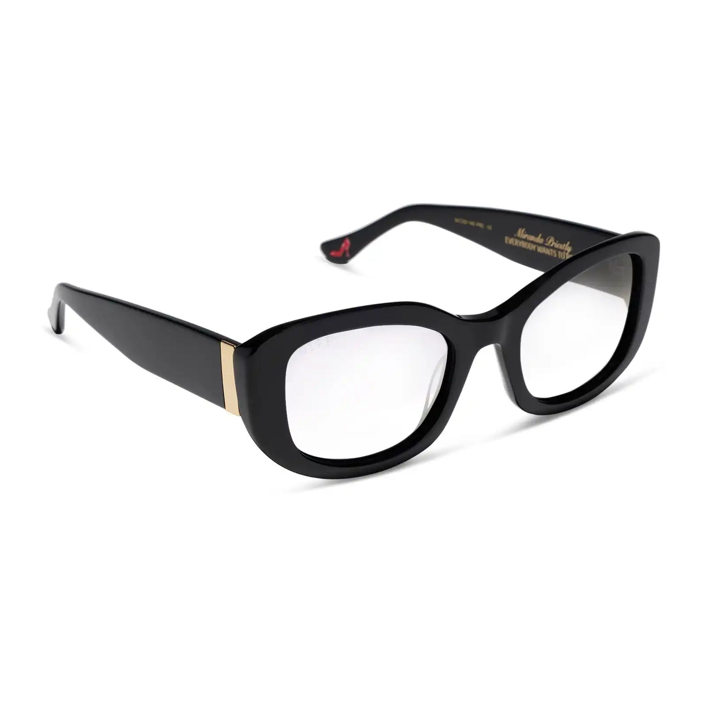 MIRANDA - BLACK + GLASSES