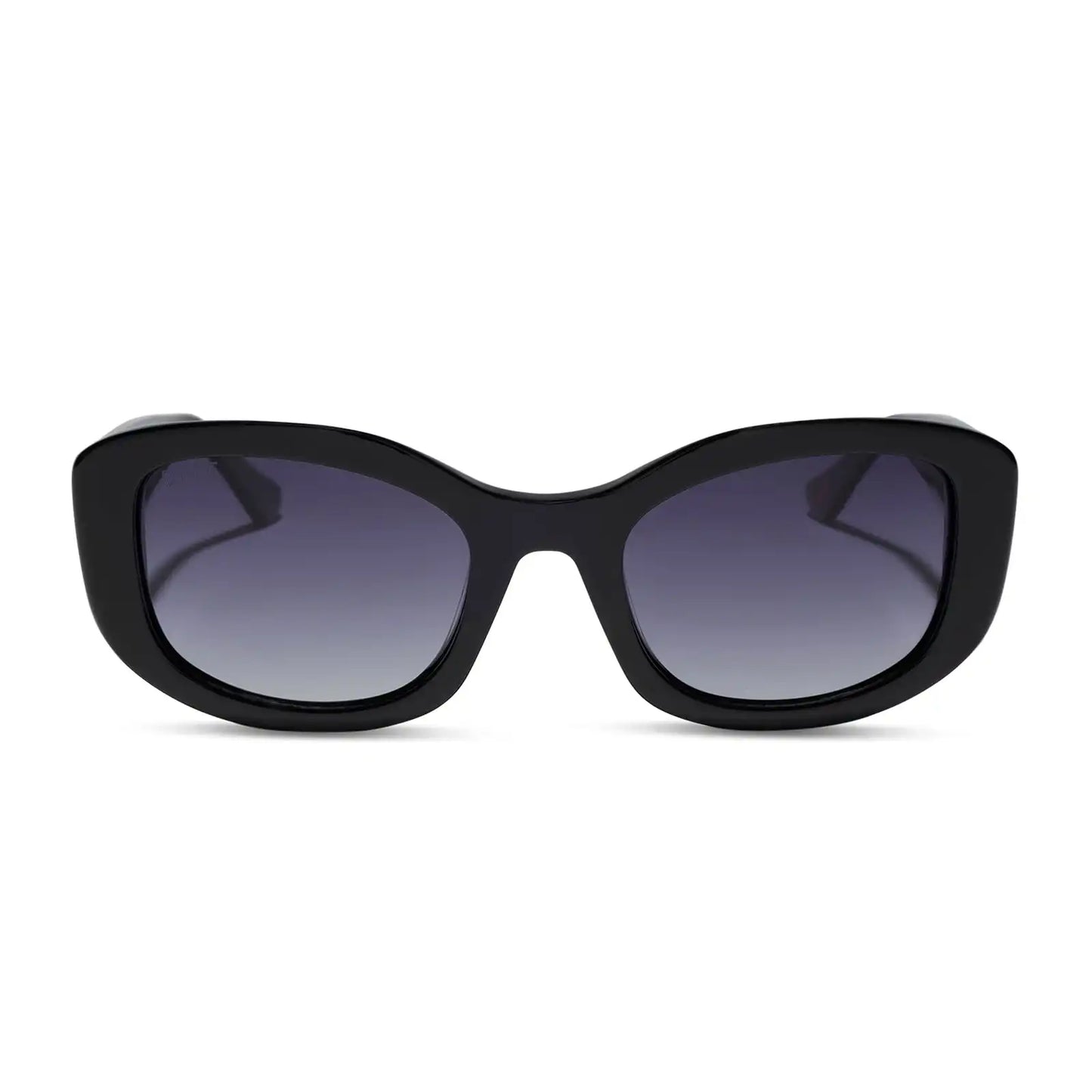 MIRANDA - BLACK + GREY GRADIENT + POLARIZED SUNGLASSES
