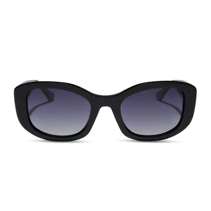 MIRANDA - BLACK + GREY GRADIENT + POLARIZED SUNGLASSES