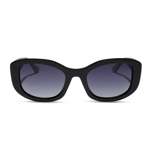 MIRANDA - BLACK + GREY GRADIENT + POLARIZED SUNGLASSES