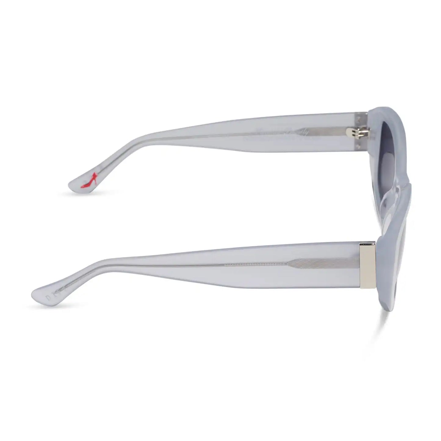 MIRANDA - MILKY WHITE + GREY GRADIENT + POLARIZED SUNGLASSES