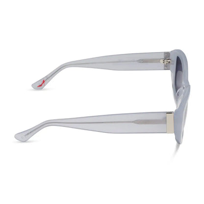 MIRANDA - MILKY WHITE + GREY GRADIENT + POLARIZED SUNGLASSES
