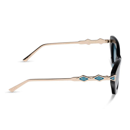 JASMINE 2.0 - BLACK + TEAL + SUNGLASSES