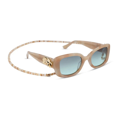 MOANA - BEIGE TORTOISE + SEAFOAM GREEN + SUNGLASSES