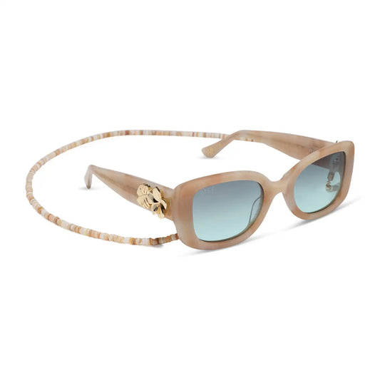MOANA - BEIGE TORTOISE + SEAFOAM GREEN + SUNGLASSES