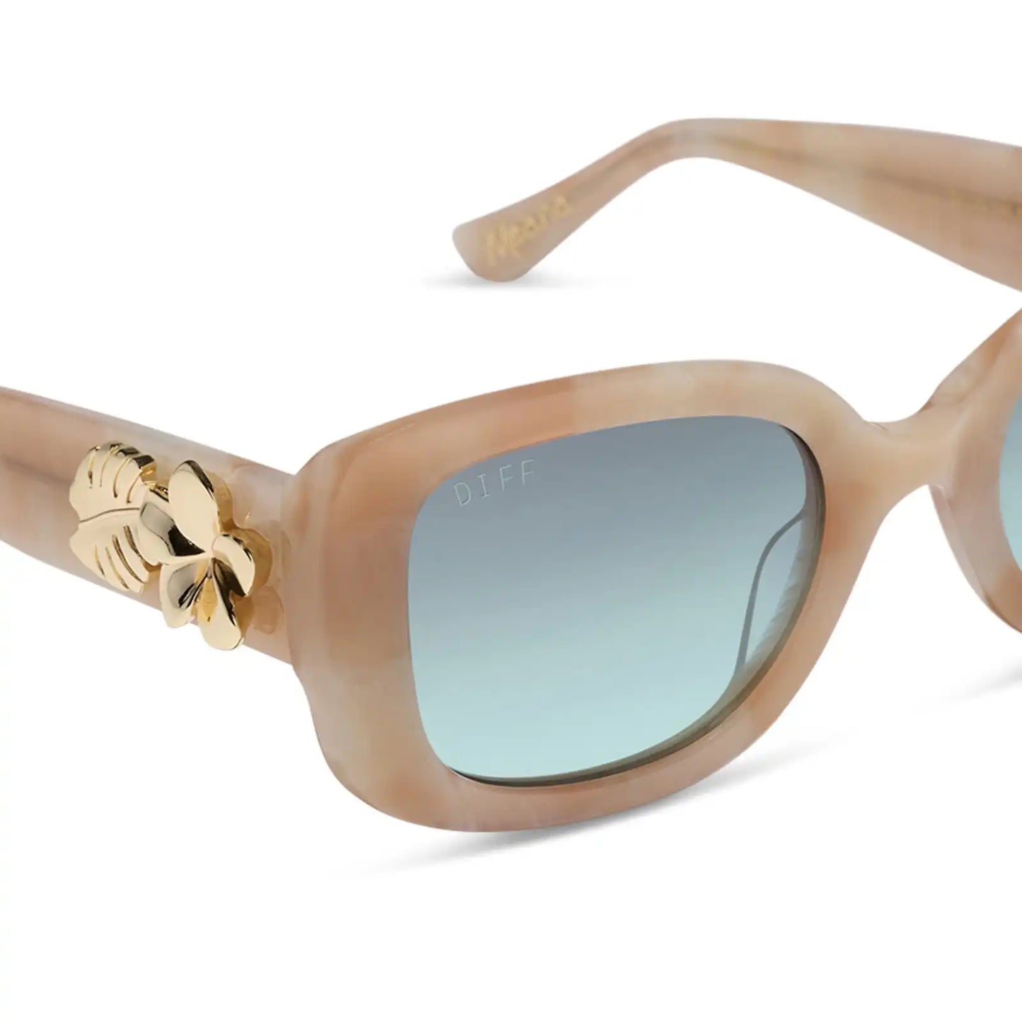 MOANA - BEIGE TORTOISE + SEAFOAM GREEN + SUNGLASSES