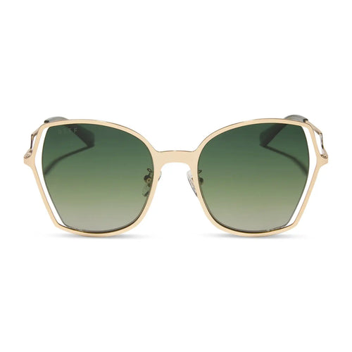 DONNA III - GOLD + COOL MATCHA GRADIENT + POLARIZED SUNGLASSES