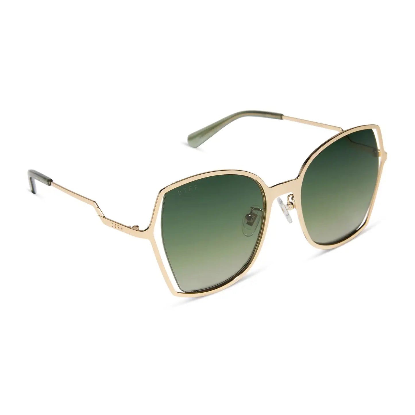 DONNA III - GOLD + COOL MATCHA GRADIENT + POLARIZED SUNGLASSES